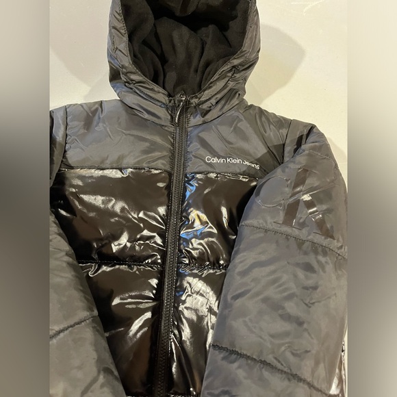 Calvin Klein puffer jacket sizes 5 6 years winter coat kids - Picture 2 of 8